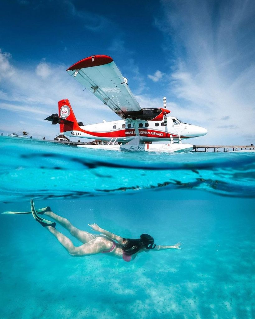 maldives on budget - seaplane