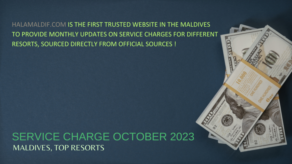 Halamaldif.com is the first trusted website in the Maldives to provide monthly updates on service charges for different resorts, sourced directly from official Sources !